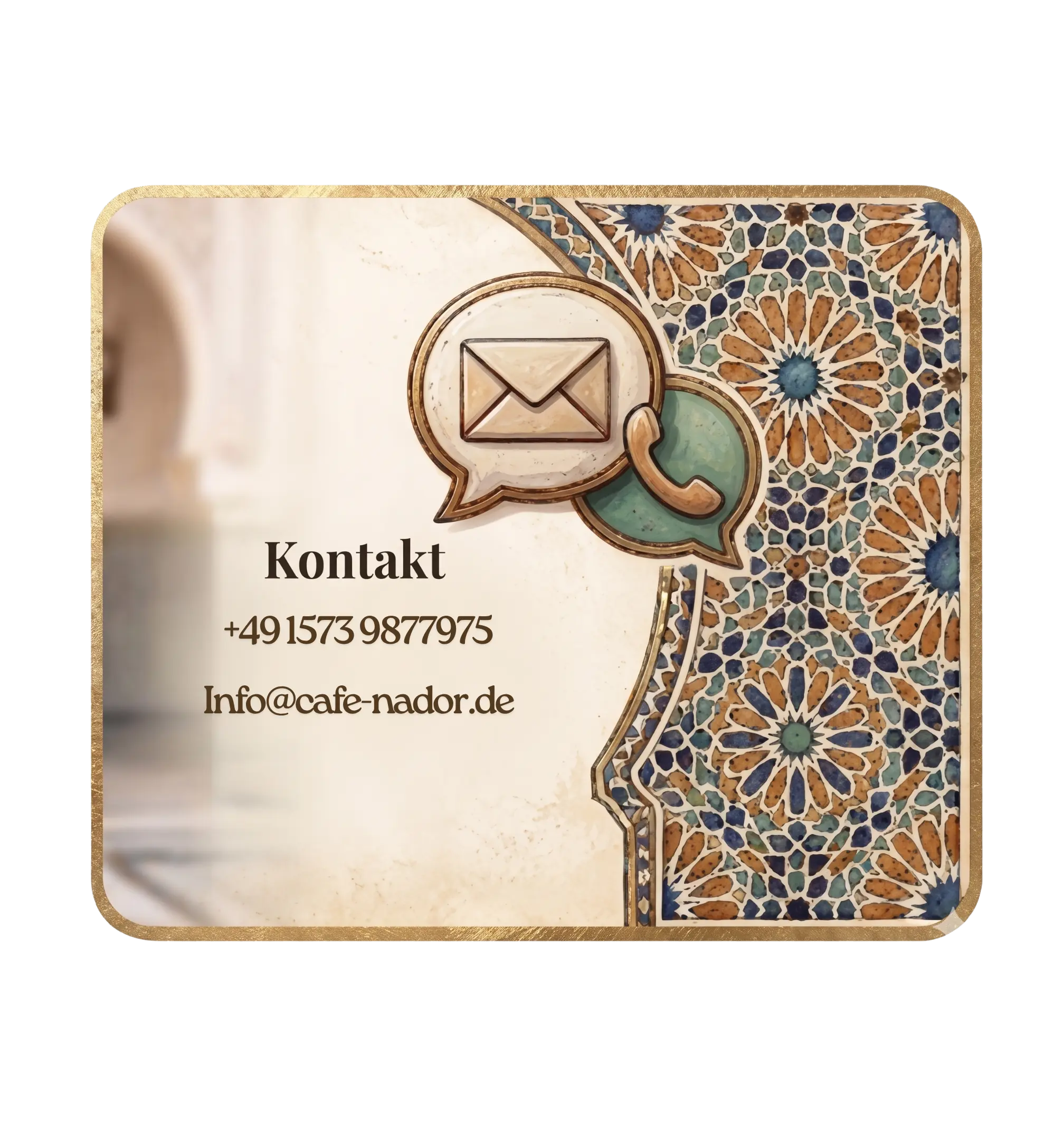 Kontakt: +49 1573 9877975, Info@cafe-nador.de